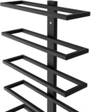 NNEDSZ Metal Wall Mount Wine Rack for Wine Bottles, Liquor, Champagne (Holds 10 Bottles)