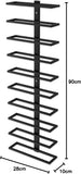 NNEDSZ Metal Wall Mount Wine Rack for Wine Bottles, Liquor, Champagne (Holds 10 Bottles)