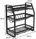 NNEDSZ 3-Tier Detachable Spice Rack Storage Organiser for Kitchen Countertop