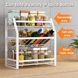 NNEDSZ 3-Tier Detachable Spice Rack Storage Organiser for Kitchen Countertop