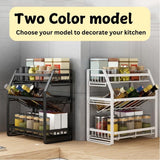 NNEDSZ 3-Tier Detachable Spice Rack Storage Organiser for Kitchen Countertop