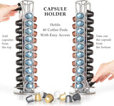 NNEDSZ Coffee Pods Holder Storage Compatible with 40 Nespresso Pods
