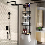 NNEDSZ 4 Tier Adjustable Baskets Over Door Pantry Organiser for Home Kitchen
