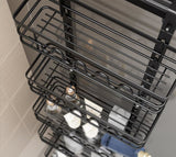 NNEDSZ 4 Tier Adjustable Baskets Over Door Pantry Organiser for Home Kitchen