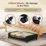 NNEDSZ Set 2 Pcs XXL Under Bed Rolling Storage Containers with 50L Large Capacity and Wheels