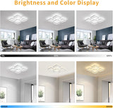 NNEDSZ Modern LED Ceiling Light Remote Control (60 cm)