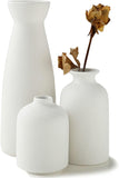 NNEDSZ Ceramic Set of 3 Modern White Vases for Home D�cor
