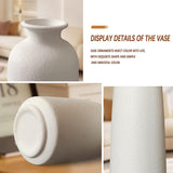 NNEDSZ Ceramic Set of 3 Modern White Vases for Home D�cor