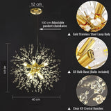 NNEDSZ Modern Crystal Chandelier Firework, 8 Lights