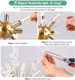 NNEDSZ Modern Crystal Chandelier Firework, 8 Lights