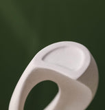 NNEDSZ Ceramic Set of 2 Creative White Vases for Home Decor