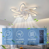 NNEDSZ Low Ceiling Light Fan, Low Profile, 6 Wind Speed, 3 Colors (82 cm)