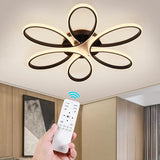 NNEDSZ Modern LED Chandelier Light Fixture Dimmable Remote (75 cm)