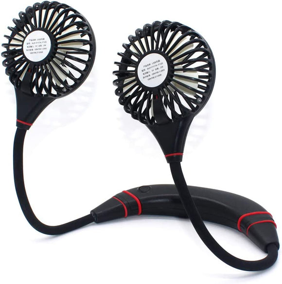 NNEDSZ Air Cooler Hands-Free Portable Sports Neck Hanging Fan with USB Rechargeable and 3 Speeds for Outdoor Home-Sports
