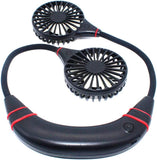 NNEDSZ Air Cooler Hands-Free Portable Sports Neck Hanging Fan with USB Rechargeable and 3 Speeds for Outdoor Home-Sports