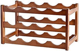 NNEDSZ 3-layer Bamboo Wine Storage Rack (12 bottles)