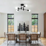 NNEDSZ Mid Century Chandelier Modern, 4-Light