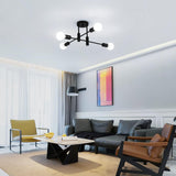 NNEDSZ Mid Century Chandelier Modern, 4-Light