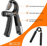 NNEDSZ 5 Pack Adjustable Resistance Hand Gripper Exerciser Workout Kit