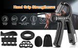 NNEDSZ 5 Pack Adjustable Resistance Hand Gripper Exerciser Workout Kit