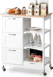 NNEDSZ Kitchen Island on Wheels with Storage