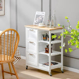NNEDSZ Kitchen Island on Wheels with Storage