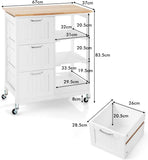 NNEDSZ Kitchen Island on Wheels with Storage