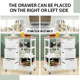 NNEDSZ Kitchen Island on Wheels with Storage