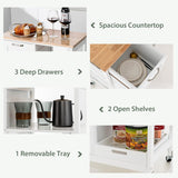 NNEDSZ Kitchen Island on Wheels with Storage