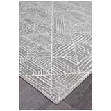 Oasis 457 Silver Rug 290x200cm - Bohemian Tribal Style, Easy to Clean Polypropylene