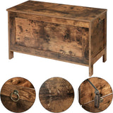 NNEDSZ Wooden Sturdy Entryway Storage Bench with Safety Hinge