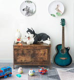 NNEDSZ Wooden Sturdy Entryway Storage Bench with Safety Hinge