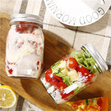 NNEDSZ 12 Pieces Canning Jars - 480ml Mason Jar Empty Glass Spice Bottles with Airtight Lids and Labels