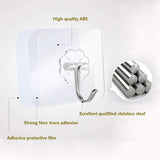 NNEDSZ 24 Packs Heavy Duty Adhesive Hooks Kitchen Wall Hooks