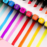 NNEDSZ 168 Colours Graffiti Pen Permanent Marker Pens Set for Adults and Children