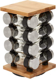 NNEDSZ Spice Rack Organizer with 12 Pieces Jars for Kitchen