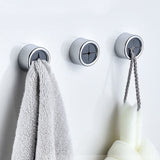 NNEDSZ 3 Pack Self Adhesive Round Towel Hooks for Kitchen and Bathroom