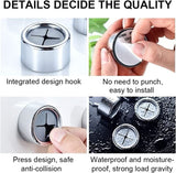 NNEDSZ 3 Pack Self Adhesive Round Towel Hooks for Kitchen and Bathroom