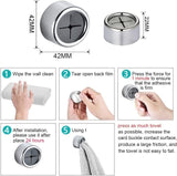 NNEDSZ 3 Pack Self Adhesive Round Towel Hooks for Kitchen and Bathroom