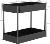 NNEDSZ 2 Tier Multi-Purpose Under Sink Organizer Shelf Storage Rack for Bathroom and Kitchen
