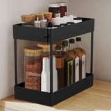 NNEDSZ 2 Tier Multi-Purpose Under Sink Organizer Shelf Storage Rack for Bathroom and Kitchen