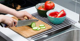 NNEDSZ Over The Sink Multipurpose Roll-Up Dish Drying Rack (52 x 33 cm)