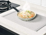 NNEDSZ Over The Sink Multipurpose Roll-Up Dish Drying Rack (52 x 33 cm)