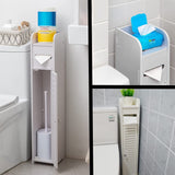 NNEDSZ Toilet Paper Roll Holder for Bathroom (White, 80 cm)