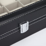 NNEDSZ Leather Watch Organizer Display Storage Box Cases for Men & Women (12 slots)