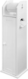 NNEDSZ Toilet Paper Holder with Storage, Freestanding Cabinet, Toilet Brush Holder and Toilet Paper Dispenser