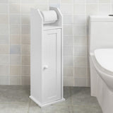 NNEDSZ Toilet Paper Holder with Storage, Freestanding Cabinet, Toilet Brush Holder and Toilet Paper Dispenser