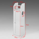 NNEDSZ Toilet Paper Holder with Storage, Freestanding Cabinet, Toilet Brush Holder and Toilet Paper Dispenser