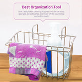 NNEDSZ Kitchen Sink Storage Organizer Basket