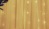 NNEDSZ 300 LEDs Window Curtain Fairy Lights 8 Modes and Remote Control for Bedroom (Warm White, 300 x 300cm)